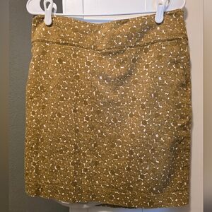 Merona Tan Geometric Mini Skirt